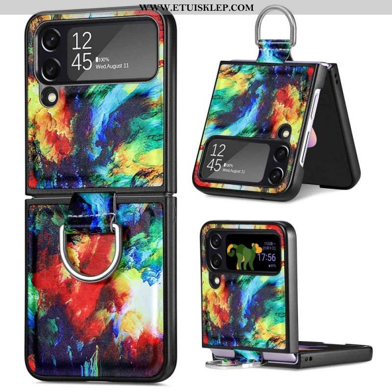 Etui do Samsung Galaxy Z Flip 4 Etui Folio Fantazja Z Pierścionkiem Caseneo